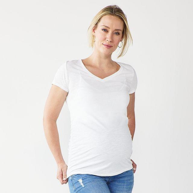 Maternity Sonoma Goods For Life Essential V-Neck Tee, Womens Product Image