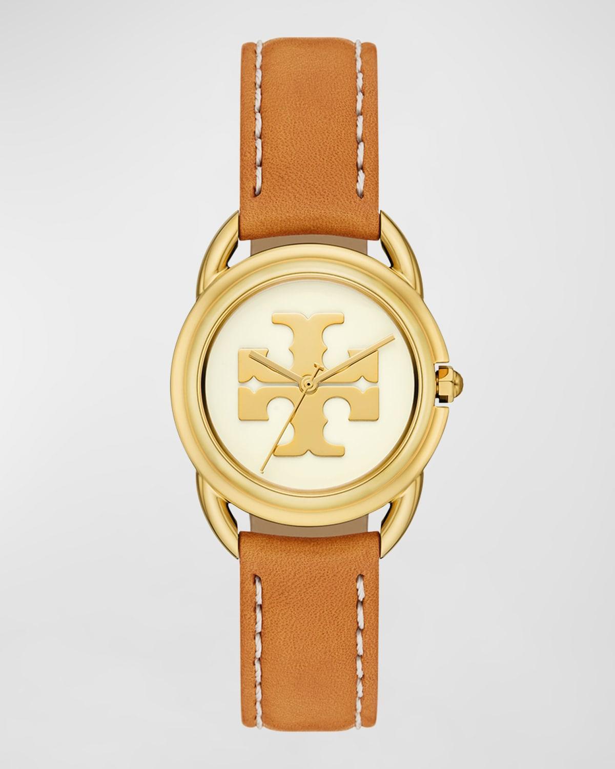 Womens Miller Goldtone & Leather Analog Watch Product Image