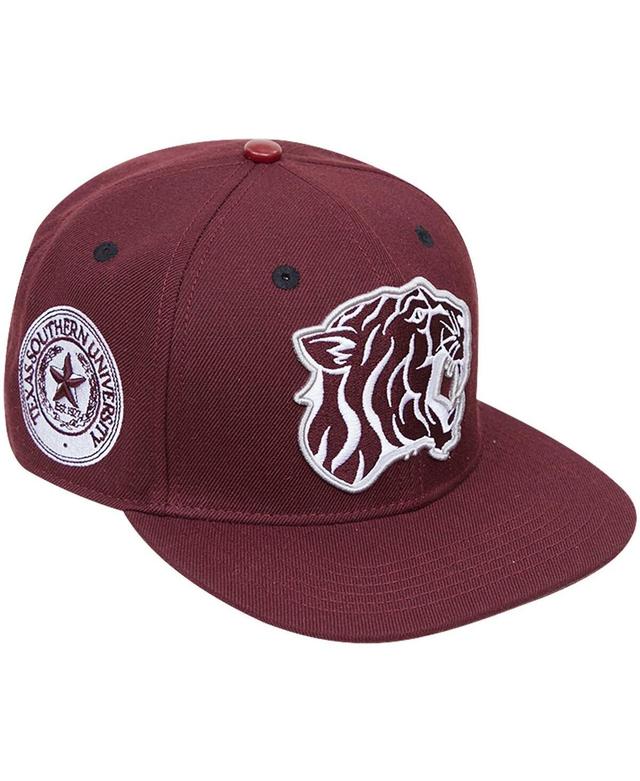 Mens Pro Standard Maroon Texas Southern Tigers Evergreen Mascot Snapback Hat Product Image