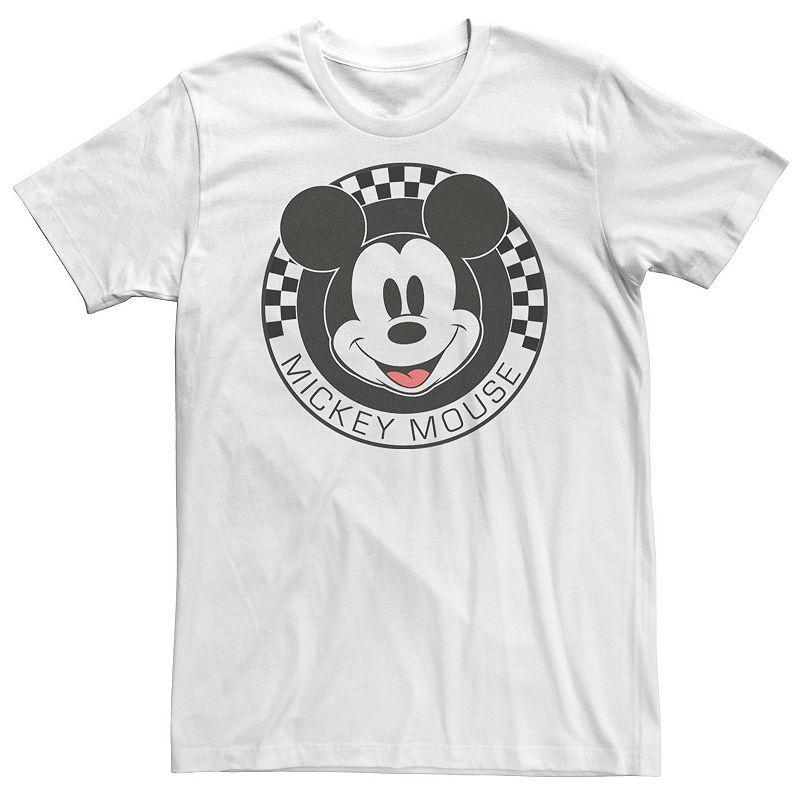 Big & Tall Disney Mickey & Friends Mickey Mouse Checkerboard Circle Tee, Mens Product Image