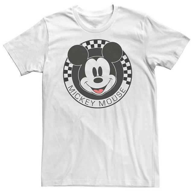 Big & Tall Disney Mickey & Friends Mickey Mouse Checkerboard Circle Tee, Mens Product Image