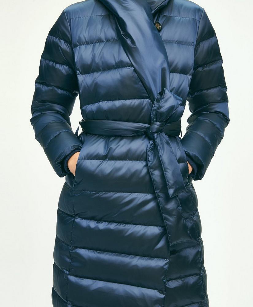 Down Water-Resistant Belted Puffer Coat Product Image