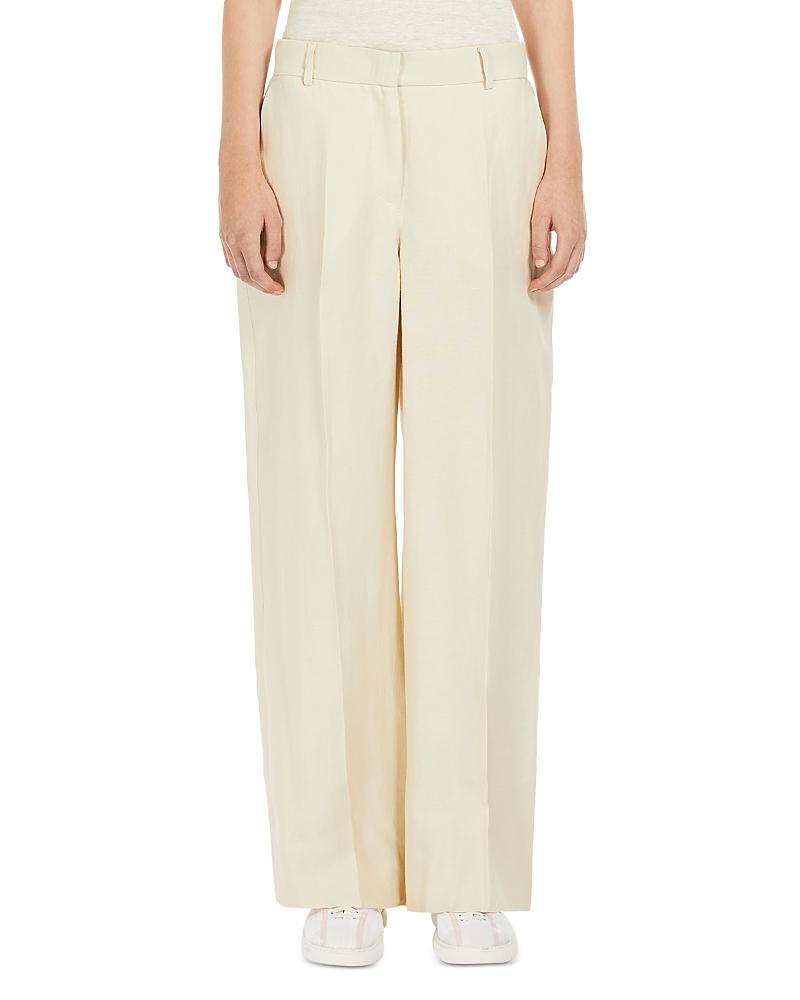 Womens Malizia Linen Wide-Leg Trousers Product Image