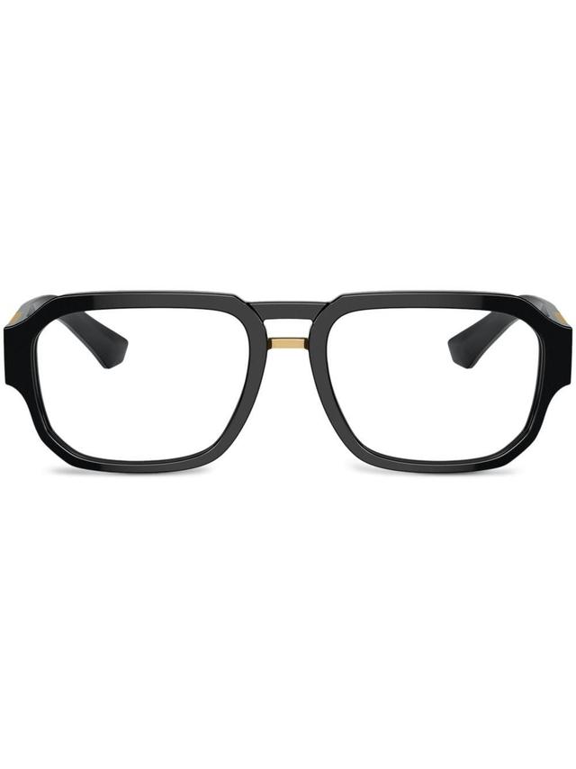 Dg3389 Pilot-frame Glasses In Black Product Image