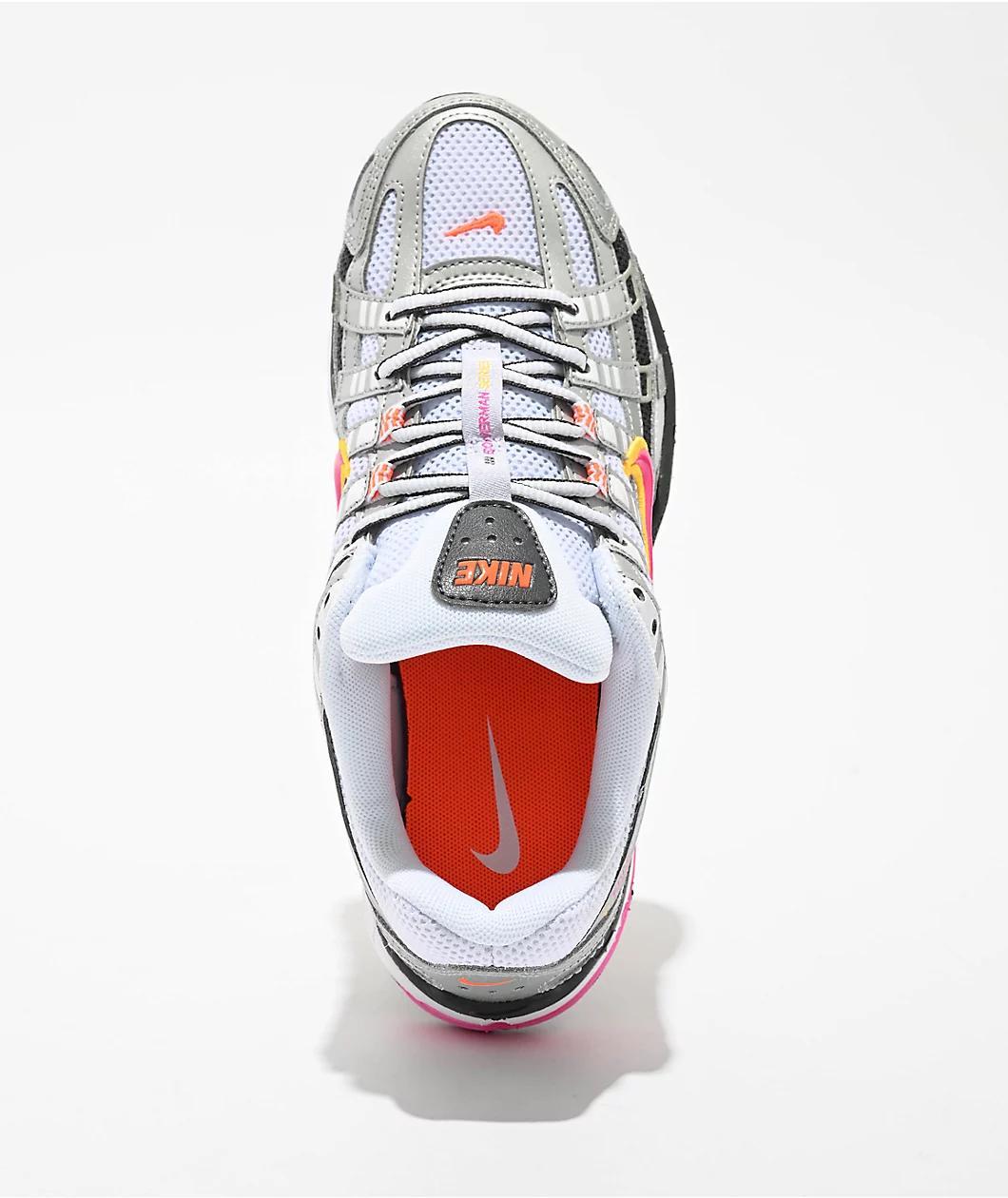 Nike P-6000 White, Fuschia & Platinum Shoes Product Image