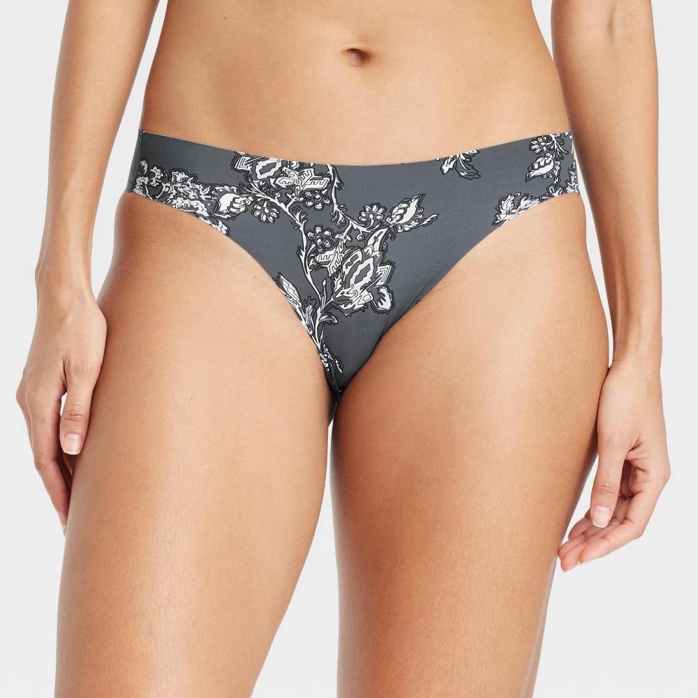 Womens Invisible Edge Bikini Underwear - Auden Floral XS Product Image