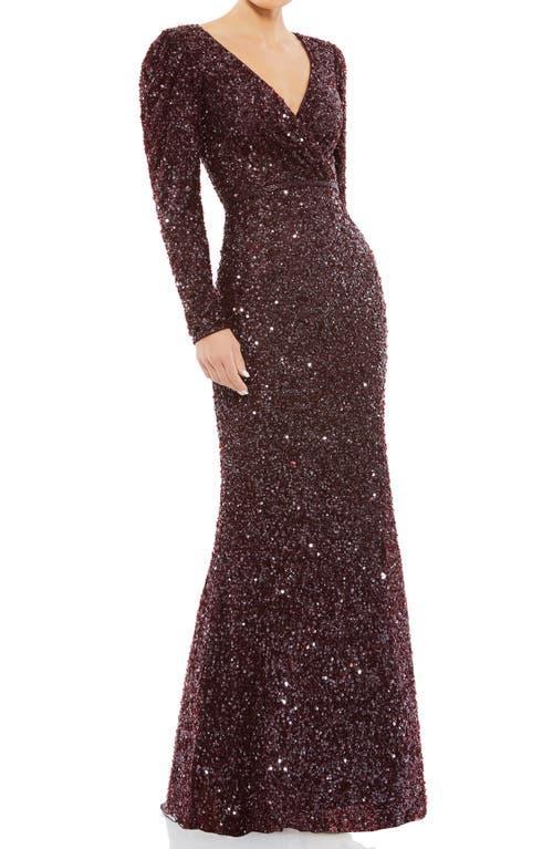 Womens Sequined Sheath Gown Product Image