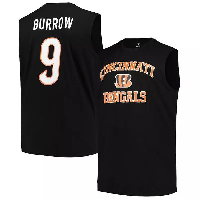 Mens Fanatics Branded Joe Burrow Cincinnati Bengals Big & Tall Muscle Tank Top Product Image