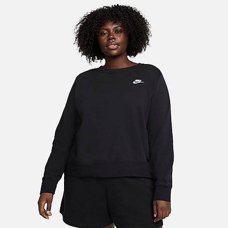 Women's Nike Sportswear Club Fleece Crew-Neck Sweatshirt (Plus Size) Product Image