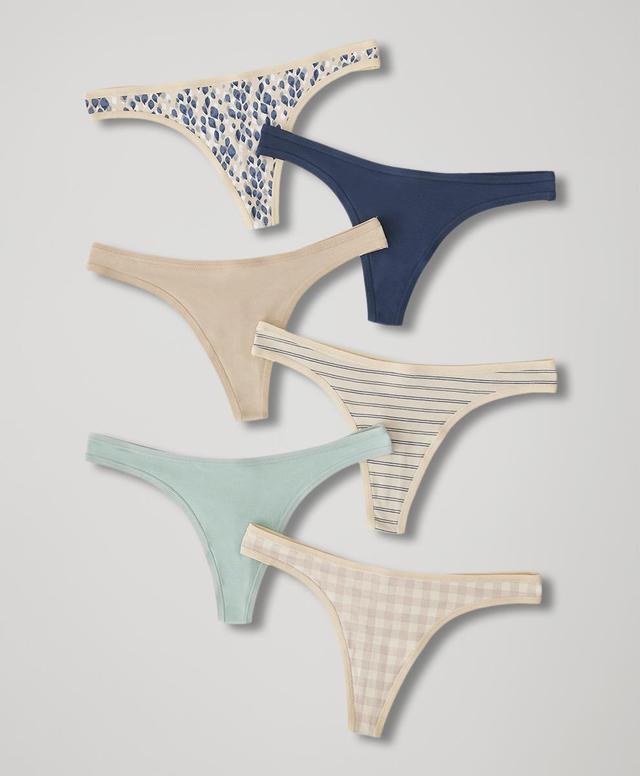 Womens Everyday Thong 6-Pack 2XL Product Image