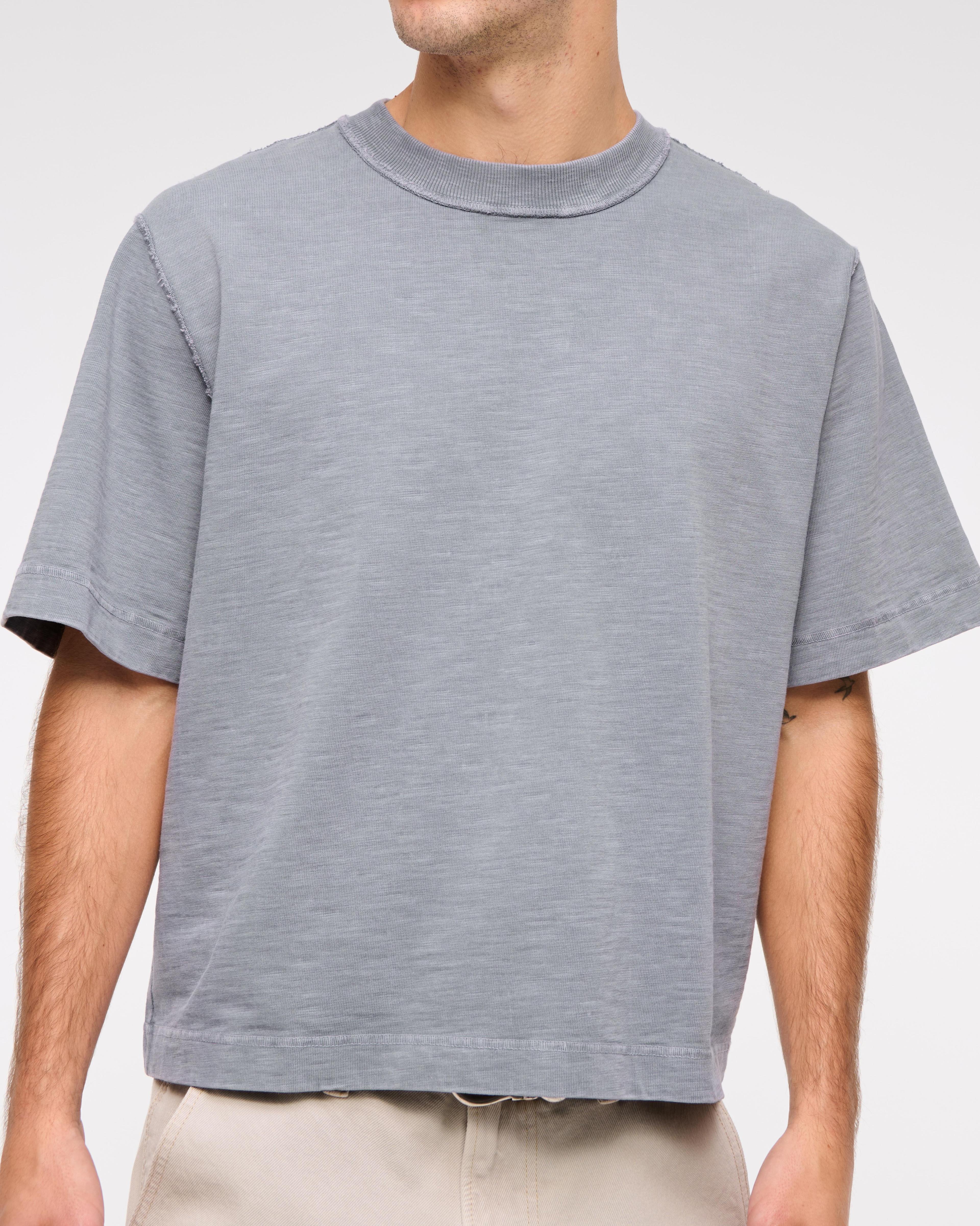 Premium Heavyweight Slub Cropped Tee Product Image