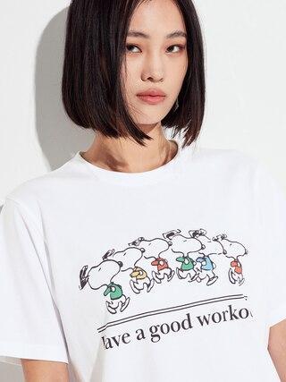 Womens Peanuts Sports Club Ut (Short-Sleeve Graphic T-Shirt) White Small UNIQLO US Product Image