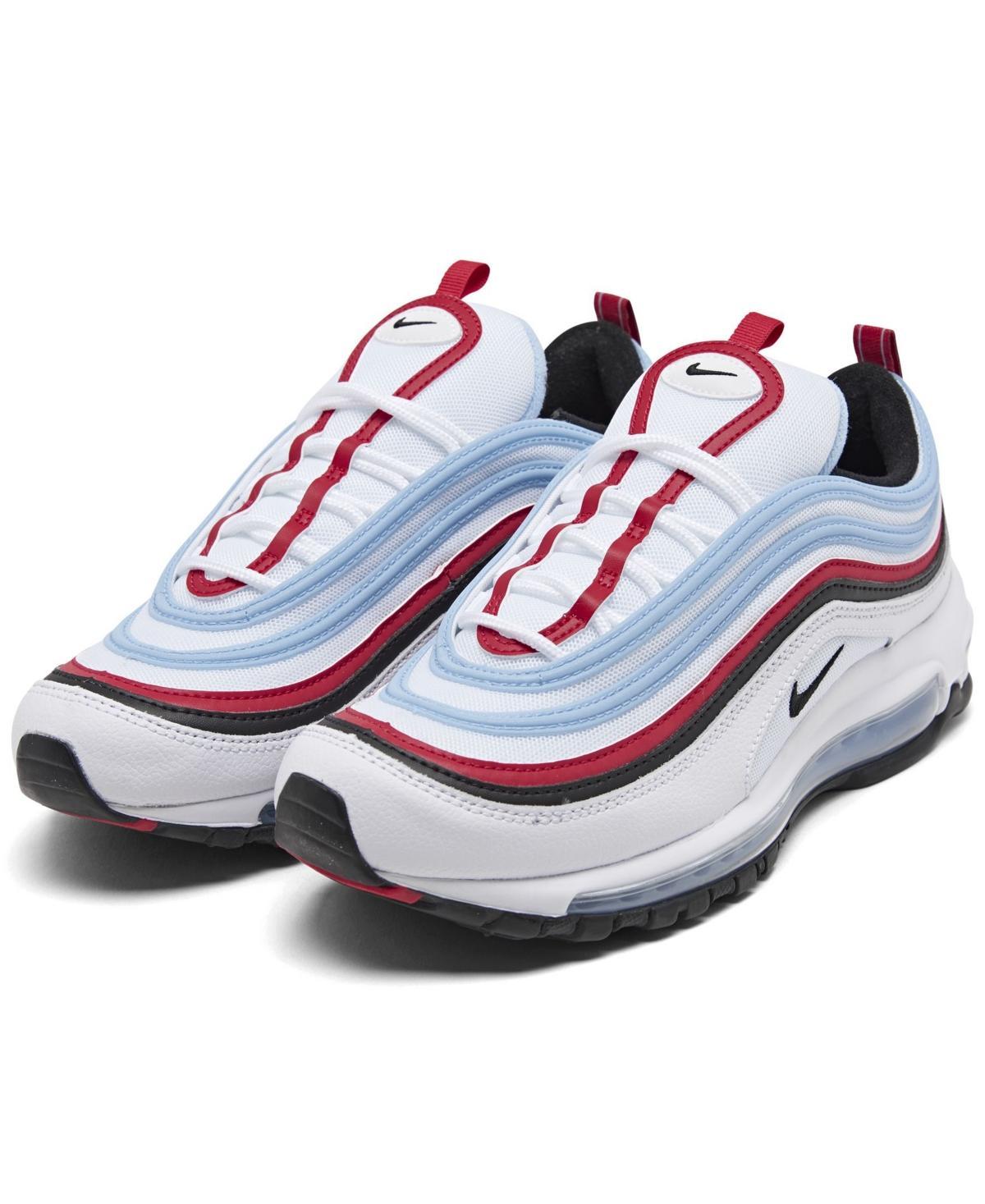 Nike Mens Air Max 97 Casual Sneakers from Finish Line - Red, White Product Image