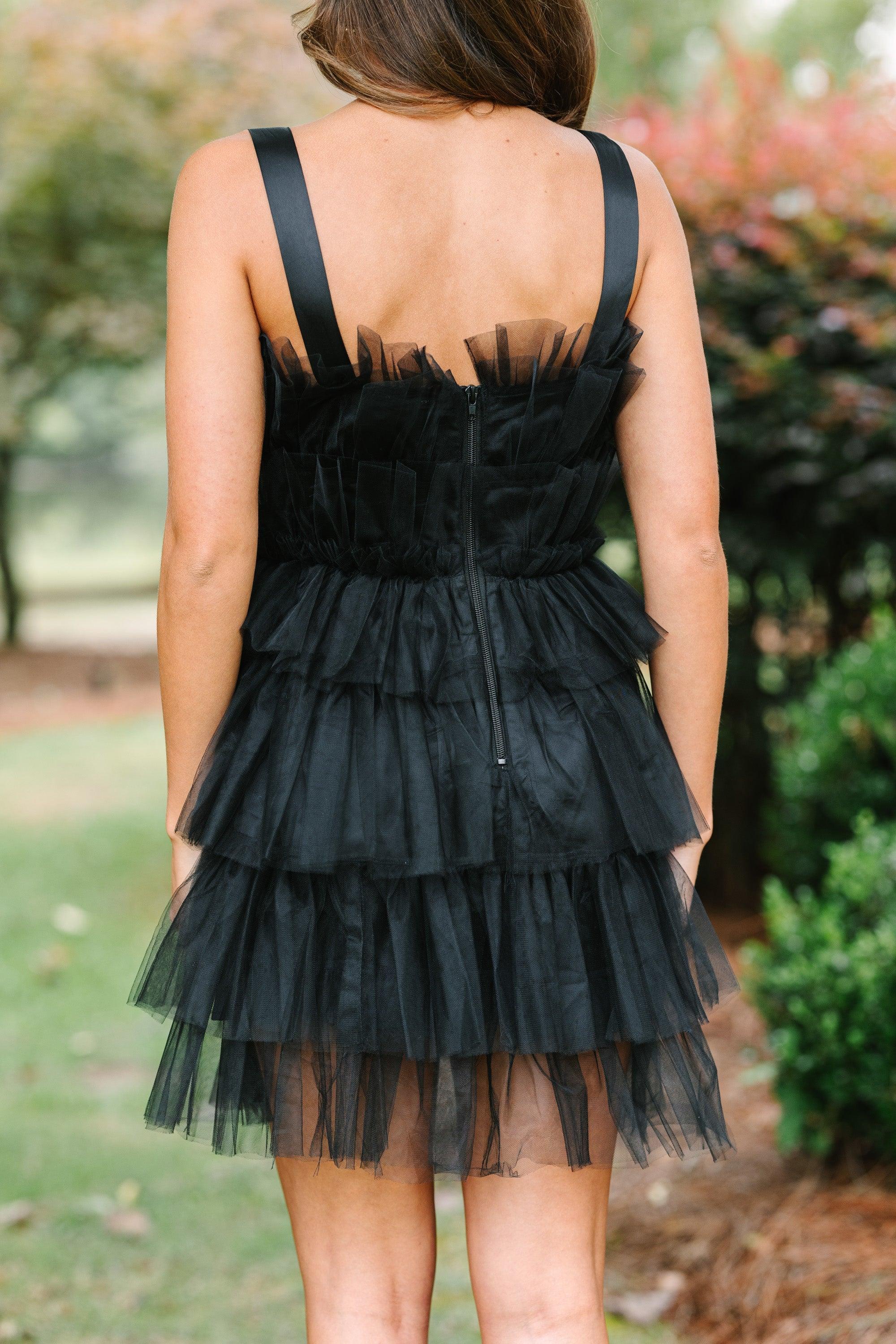 Doing The Most Black Tulle Dress Female Product Image