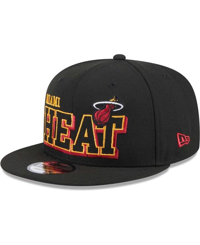 Mens New Era Miami Heat Gameday 59FIFTY Snapback Hat Product Image