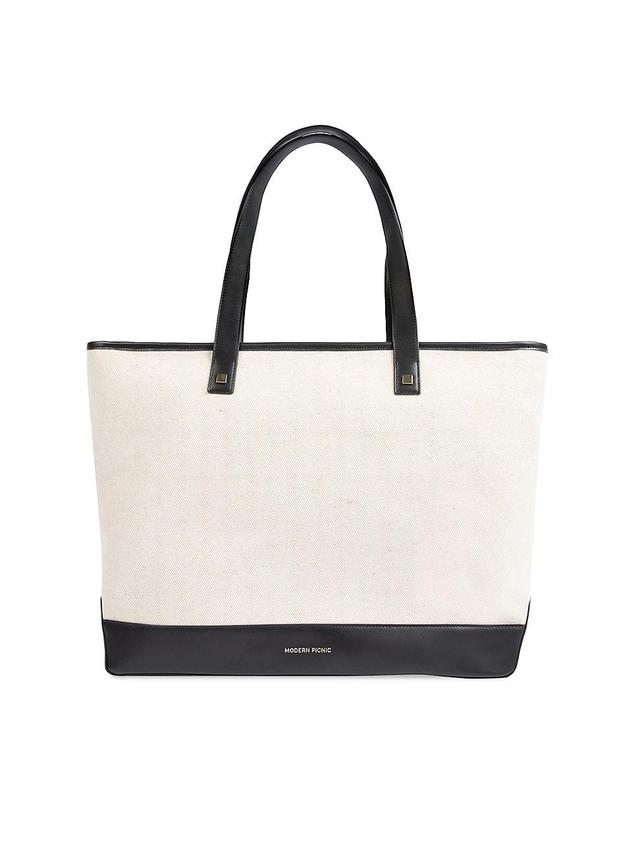 Womens The Canvas Tote Bag - Black Canvas - Black Canvas Product Image