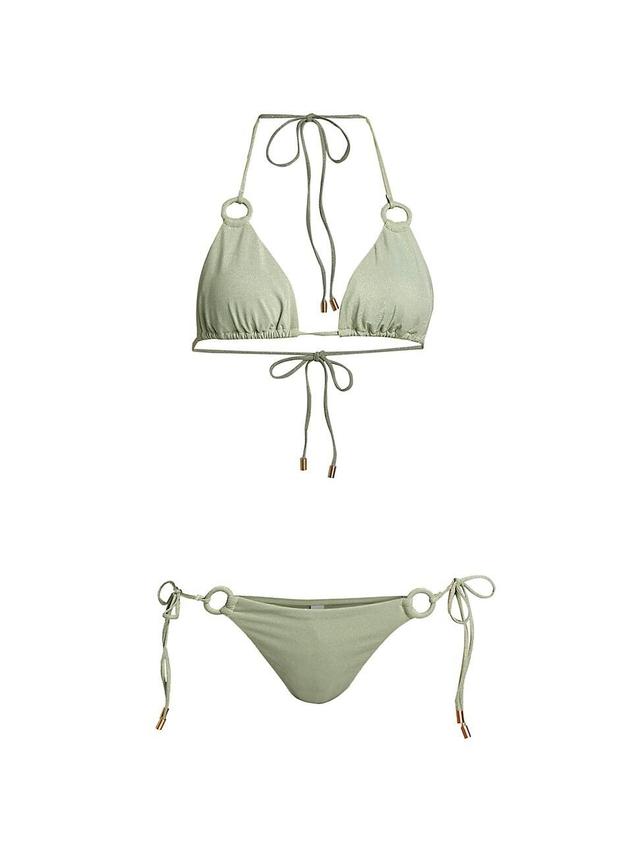 Womens Waverly Lurex Ring Tie Bikini Product Image