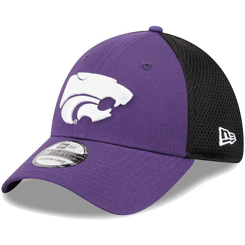 Mens New Era Purple Kansas State Wildcats Evergreen Neo 39THIRTY Flex Hat Product Image