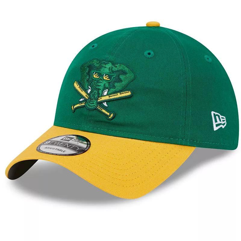 Mens New Era Kelly Oakland Athletics 2024 Batting Practice 9TWENTY Adjustable Hat Product Image