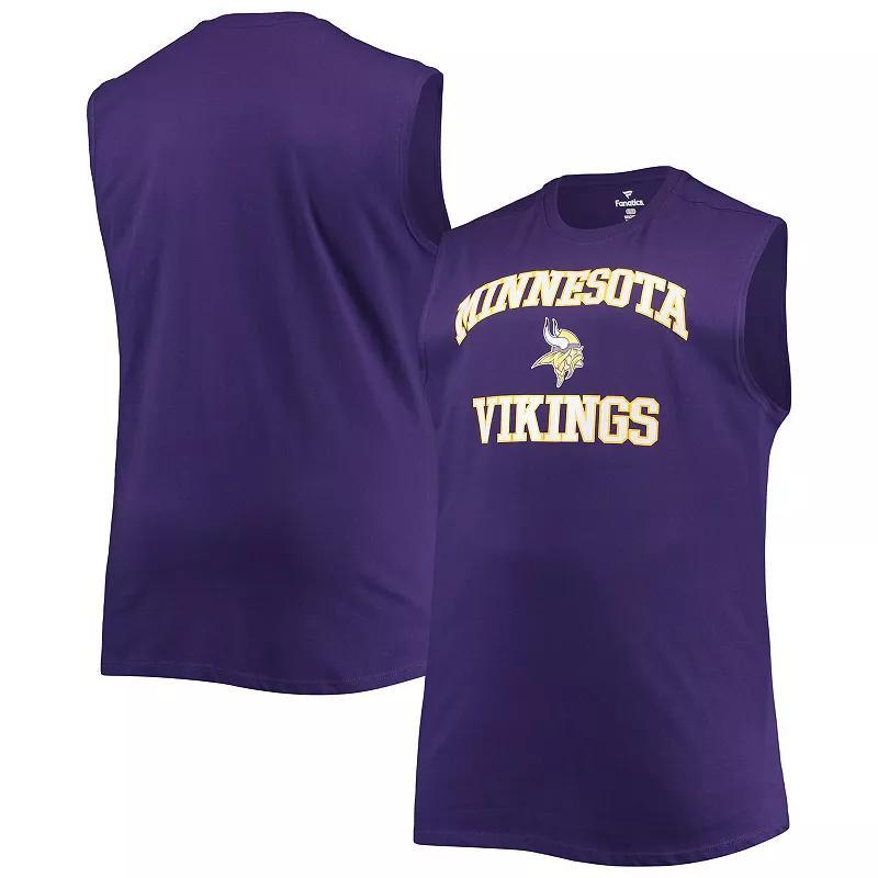 Mens Minnesota Vikings Big & Tall Muscle Tank Top Product Image