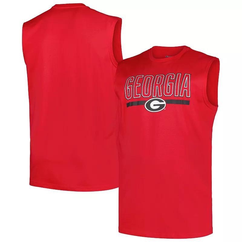 Mens Profile Georgia Bulldogs Big & Tall Tank Top Product Image