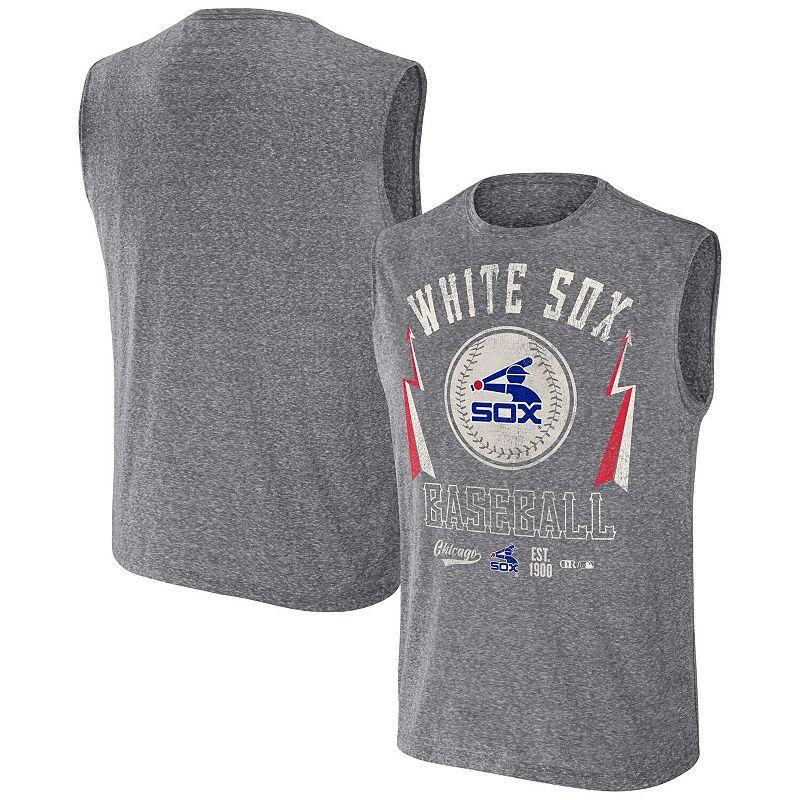 Mens Darius Rucker Collection by Fanatics Charcoal Chicago White Sox Muscle Tank Top Product Image