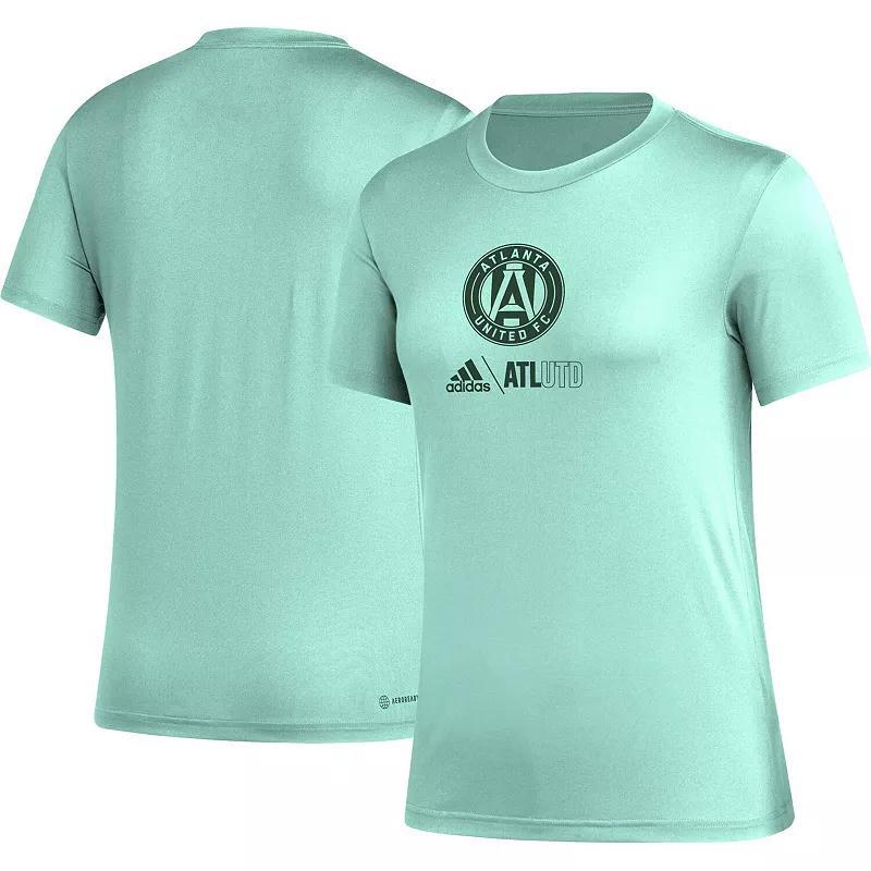 Womens adidas Mint Atlanta United FC AEROREADY Club Icon T-Shirt Product Image