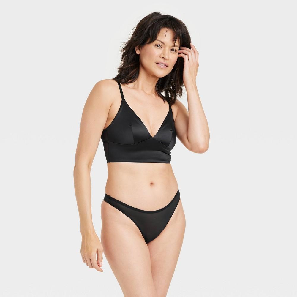 Womens Mesh Thong - Auden Black L Product Image