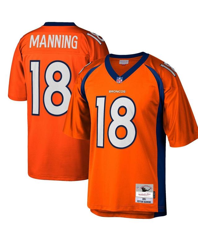 Mens Peyton Manning Orange Denver Broncos Big and Tall 2015 Retired Player Replica Jersey - Orange Product Image