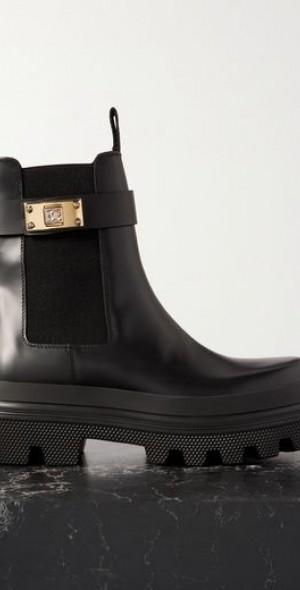 Embellished leather Chelsea boots Product Image