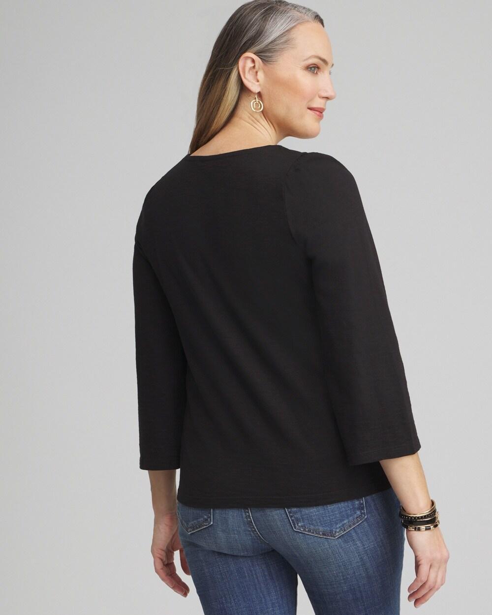 Square Neck Bell Sleeve Top Product Image