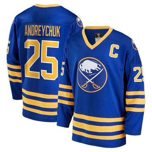 Mens Fanatics Branded Dave Andreychuk Royal Buffalo Sabres Breakaway Retired Player Jersey Product Image