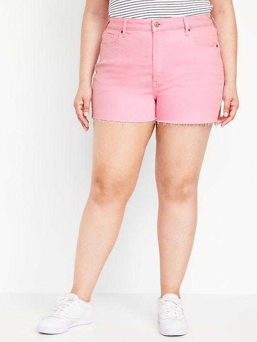 High-Waisted OG Cut-Off Jean Shorts -- 3-inch inseam Product Image