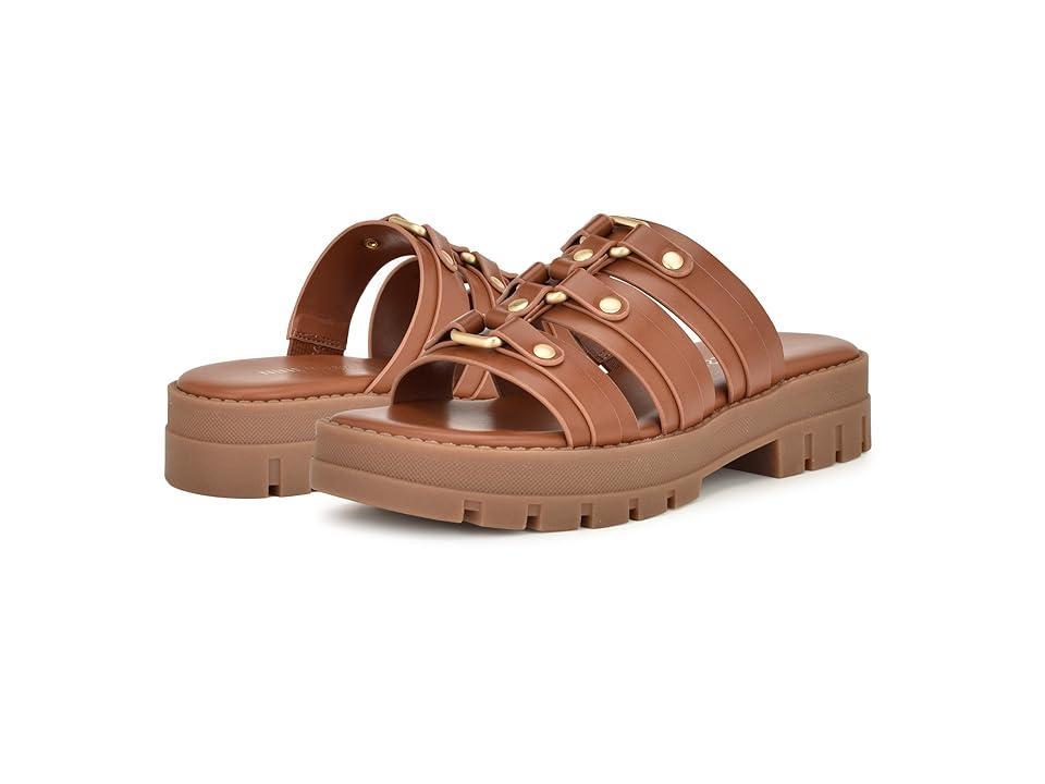 Nine West Cazz Womens Strappy Lug Sole Casual Sandals Product Image