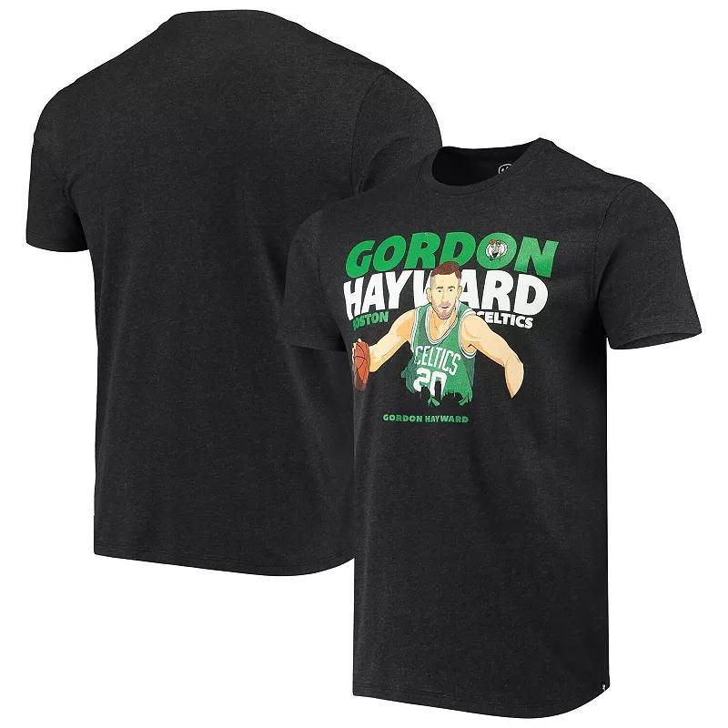 Mens Gordon Hayward Heathered Boston Celtics Player Graphic T-Shirt Product Image