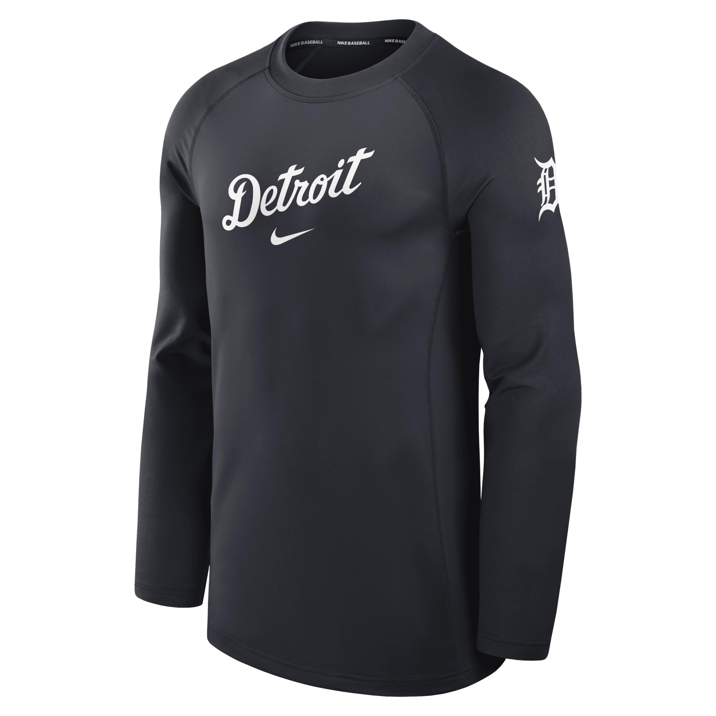 Nike Mens Black Chicago White Sox Authentic Collection Game Time Raglan Performance Long Sleeve T-Shirt Product Image