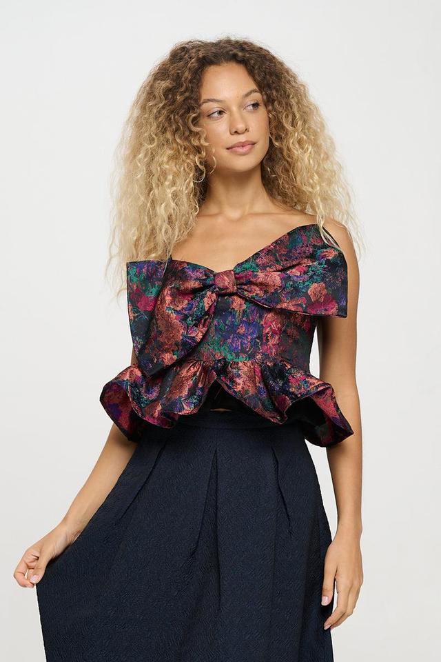 Multi Jacquard Bow Top Product Image