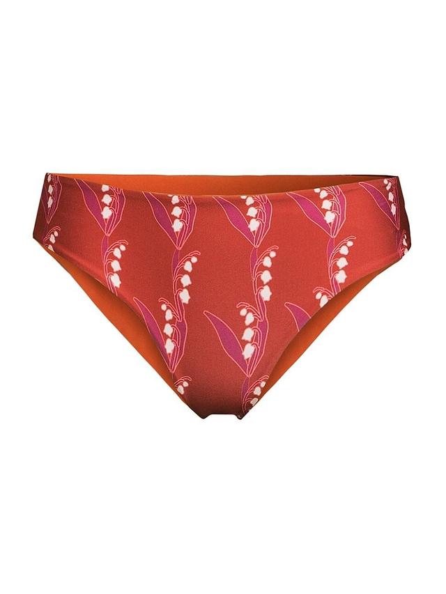 Womens Sunset Waves Floral Bikini Bottoms Product Image