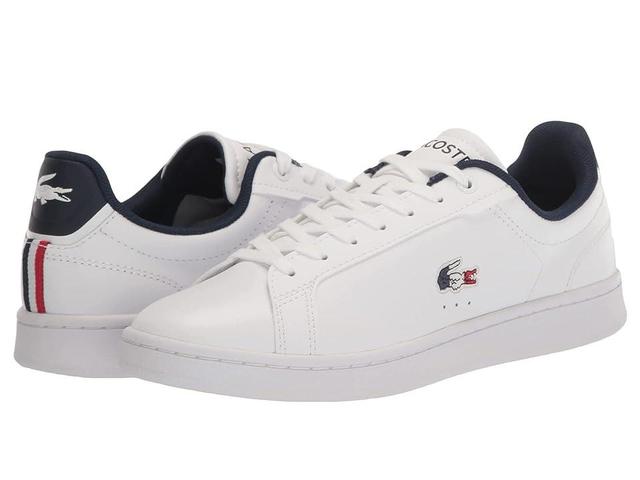 Lacoste Carnaby Pro Tri 123 1 (White/Navy/Red) Men's Shoes Product Image