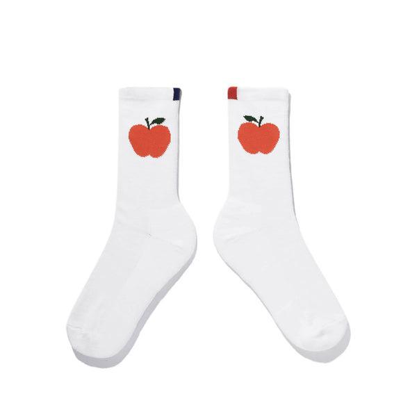 The Women's Big Apple Sock - White Product Image