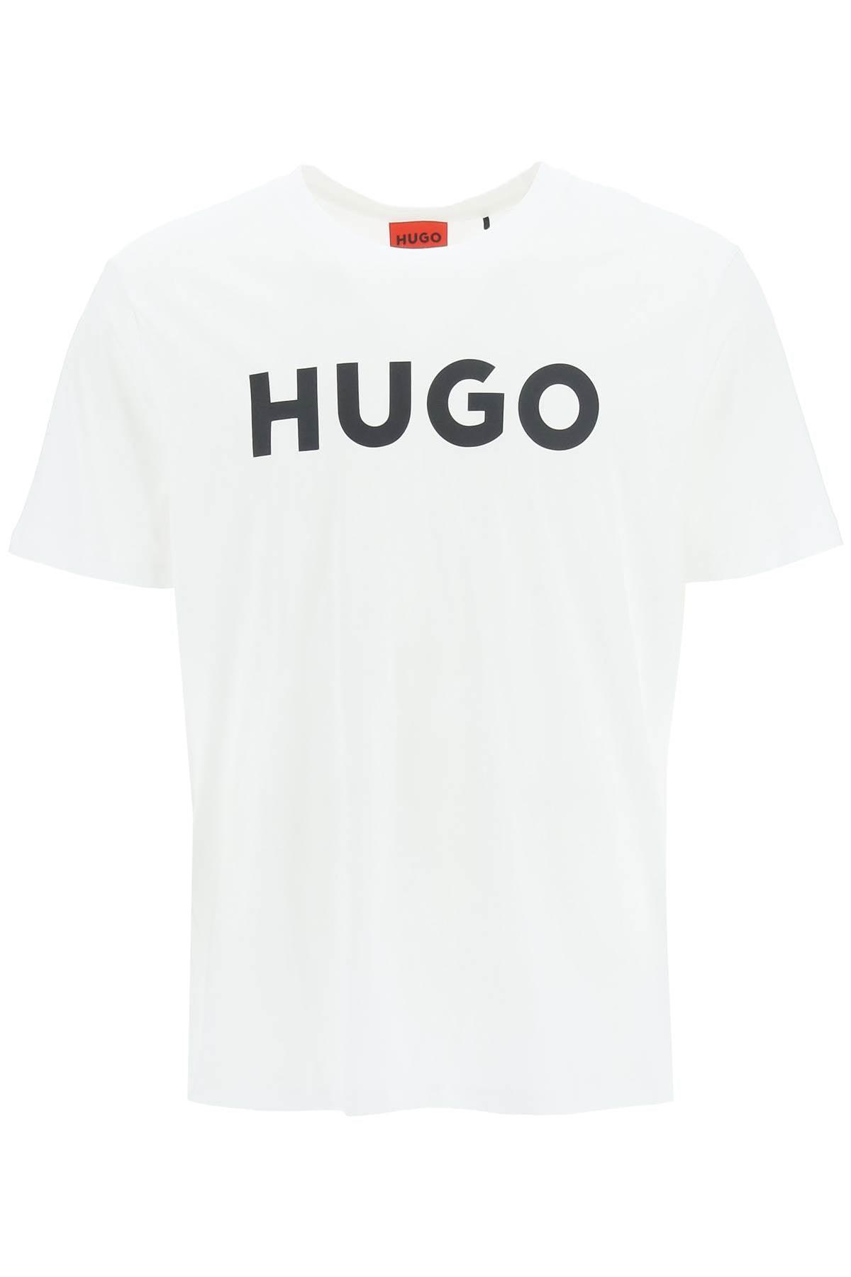 HUGO BOSS Regular Fit Logo T-shirt In White Product Image