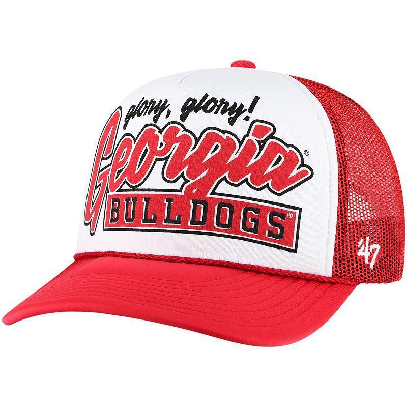 Mens 47 /Red Georgia Bulldogs Article Foam Front Trucker Hat Product Image