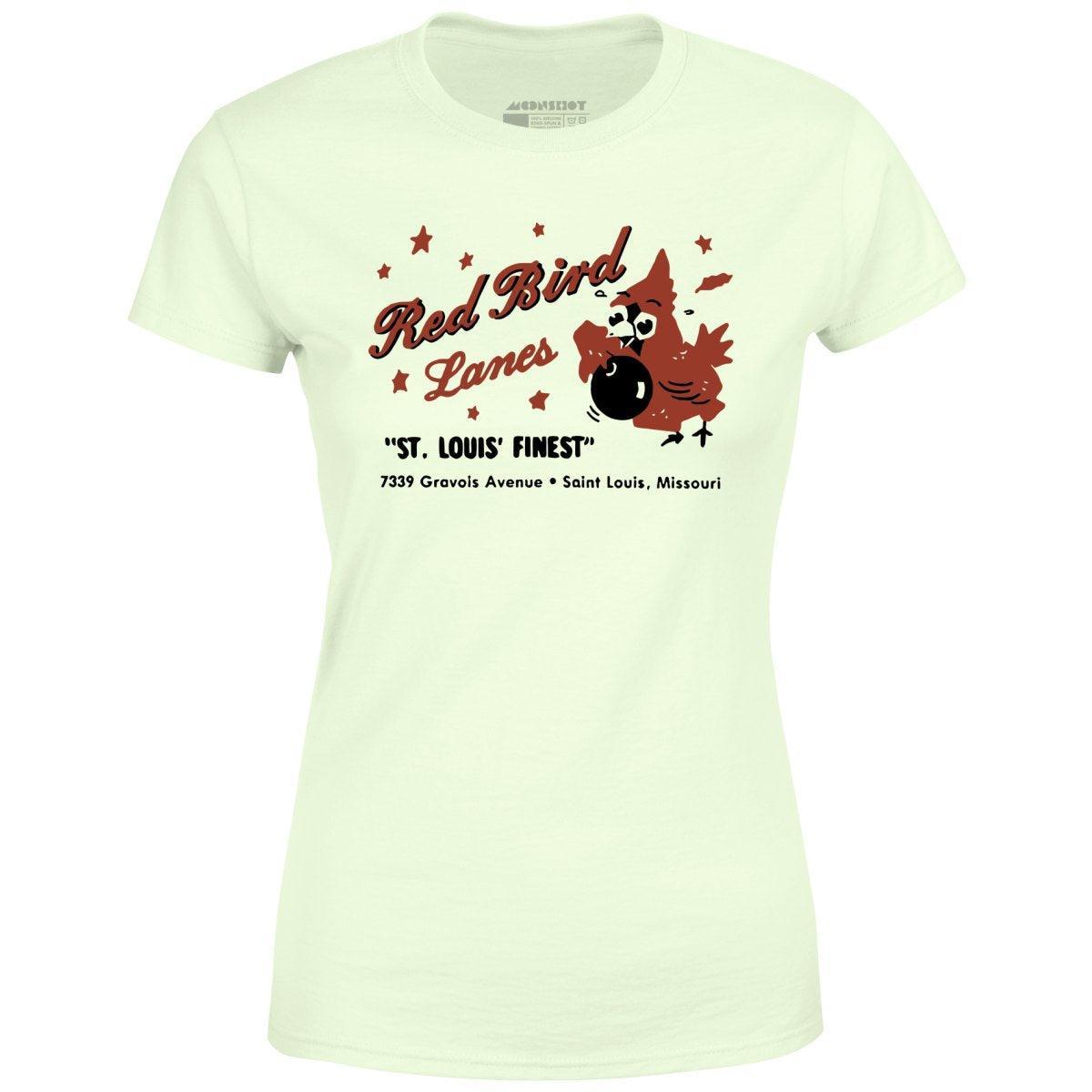 Red Bird Lanes v1 - St. Louis, MO - Vintage Bowling Alley - Women's T-Shirt Female Product Image