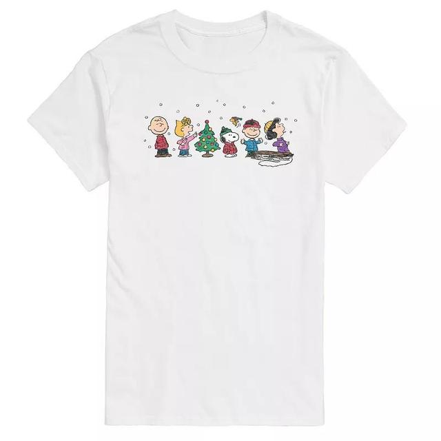 Big & Tall Peanuts Christmas Group Graphic Tee, Mens Product Image