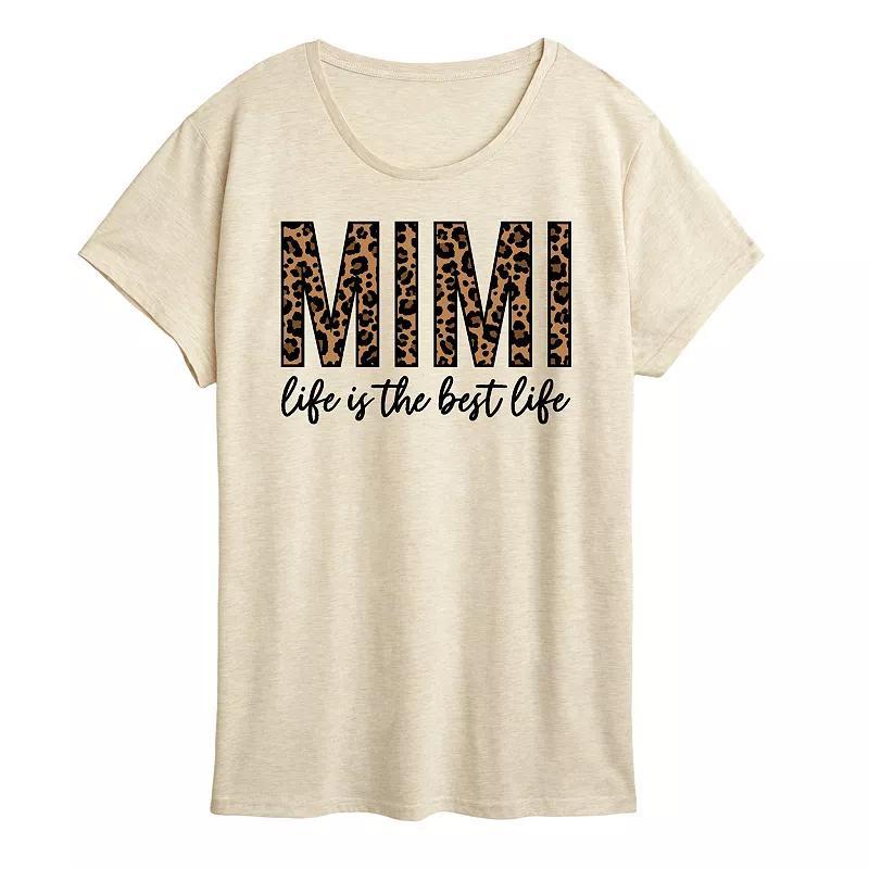 Womens Mimi Life Is The Best Life Graphic Tee Product Image