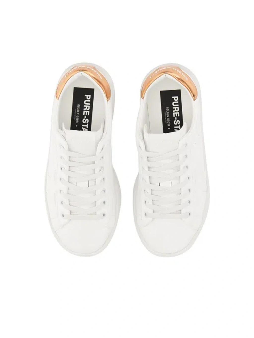 Pure-star Lace-up Sneakers In White Product Image