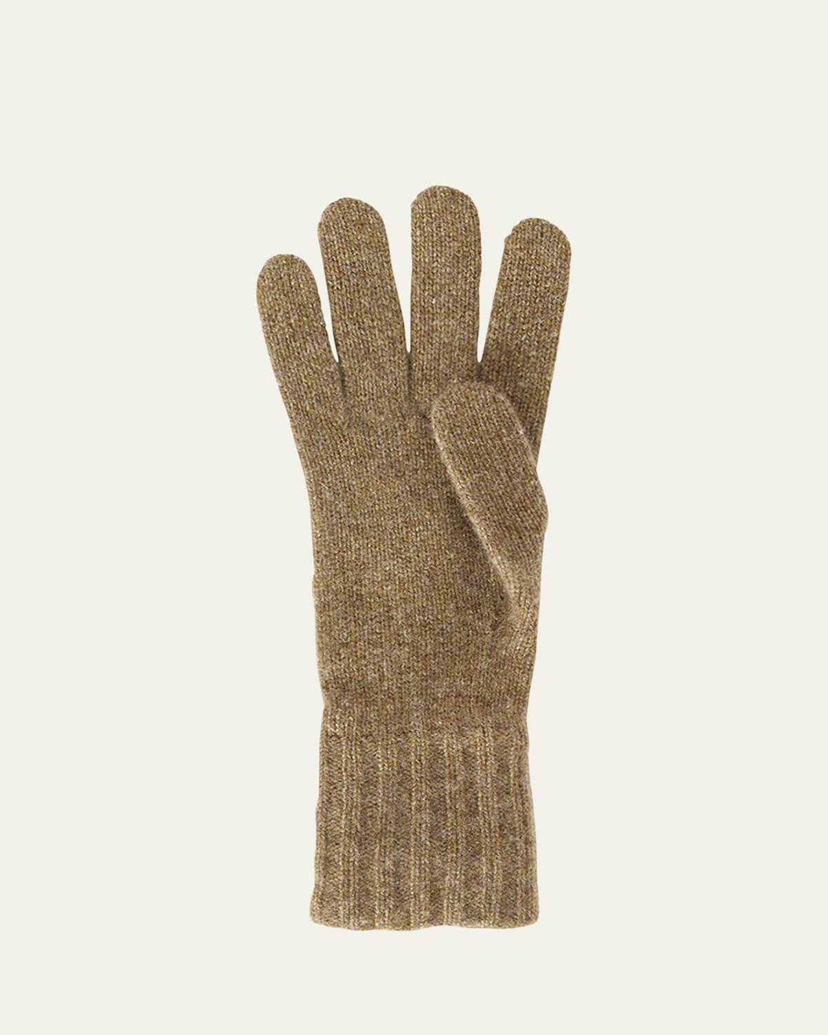 Short Knit Cashmere Gloves Product Image