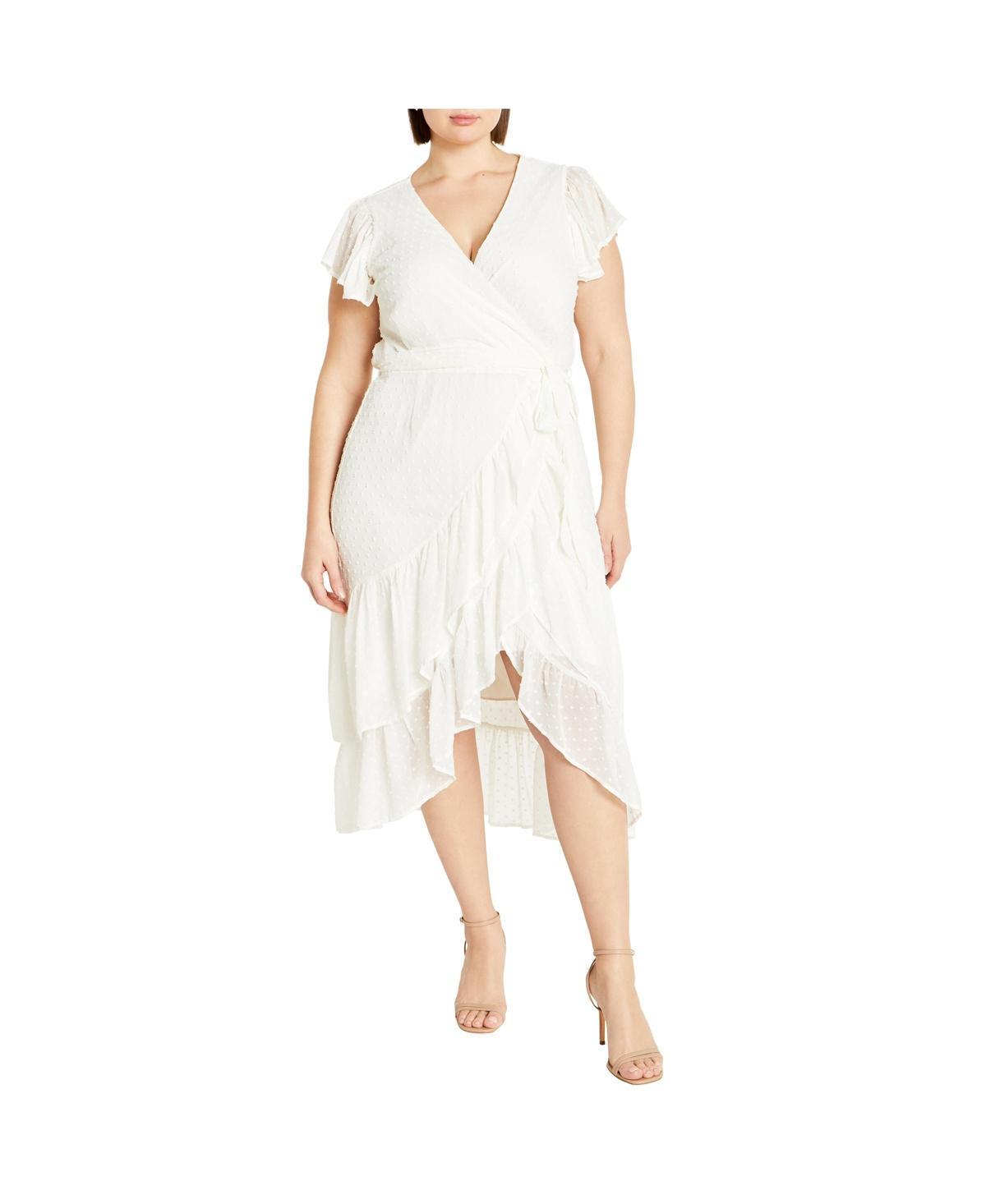 City Chic Womens Midi Frill Dee Tiered Dress Product Image