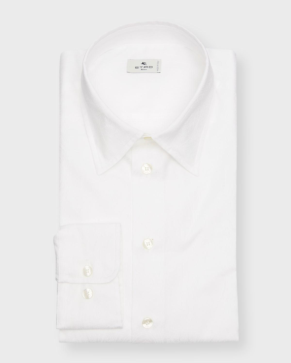 Mens Tonal Jacquard Dress Shirt Product Image