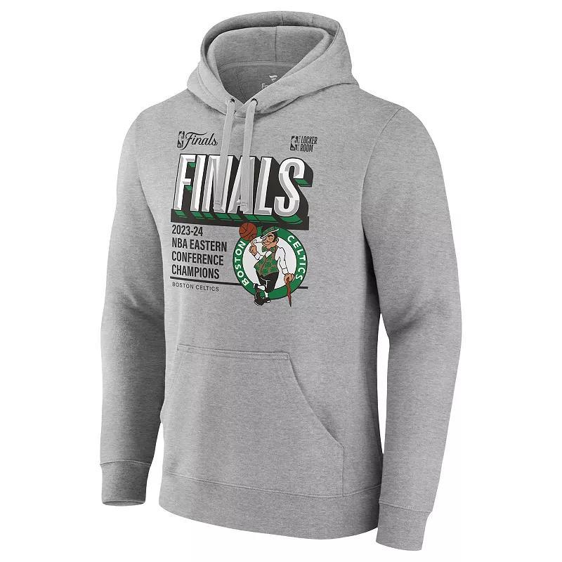 Mens NBA Boston Celtics Fanatics 2024 Eastern Conference Champions Locker Room Pullover Hoodie Silver Product Image